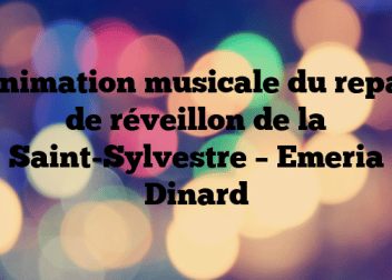 Animation musicale du repas de réveillon de la Saint-Sylvestre – Emeria Dinard
