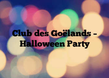 Club des Goëlands – Halloween Party